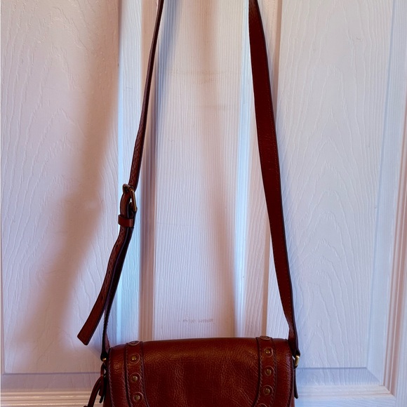 Fossil Handbags - NWOT VINTAGE FOSSIL BROWN LEATHER CROSSBADY BAG